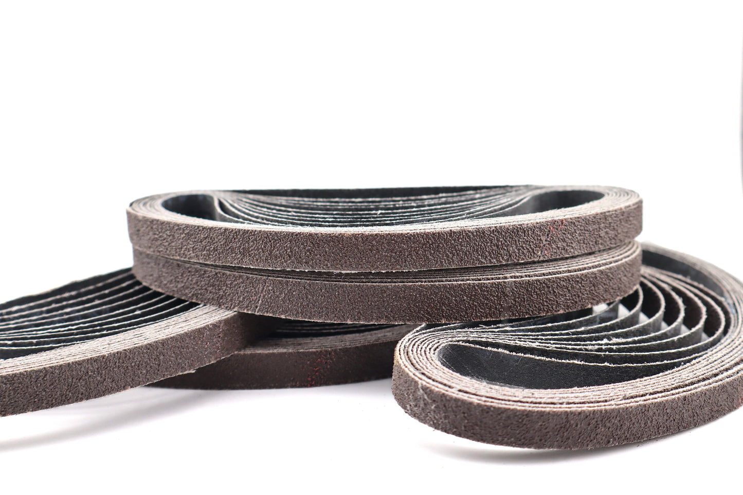 10 Pack 1/2 x 18 Inch Sanding Belts, Heavy-Duty Aluminum Oxide 60 Grit