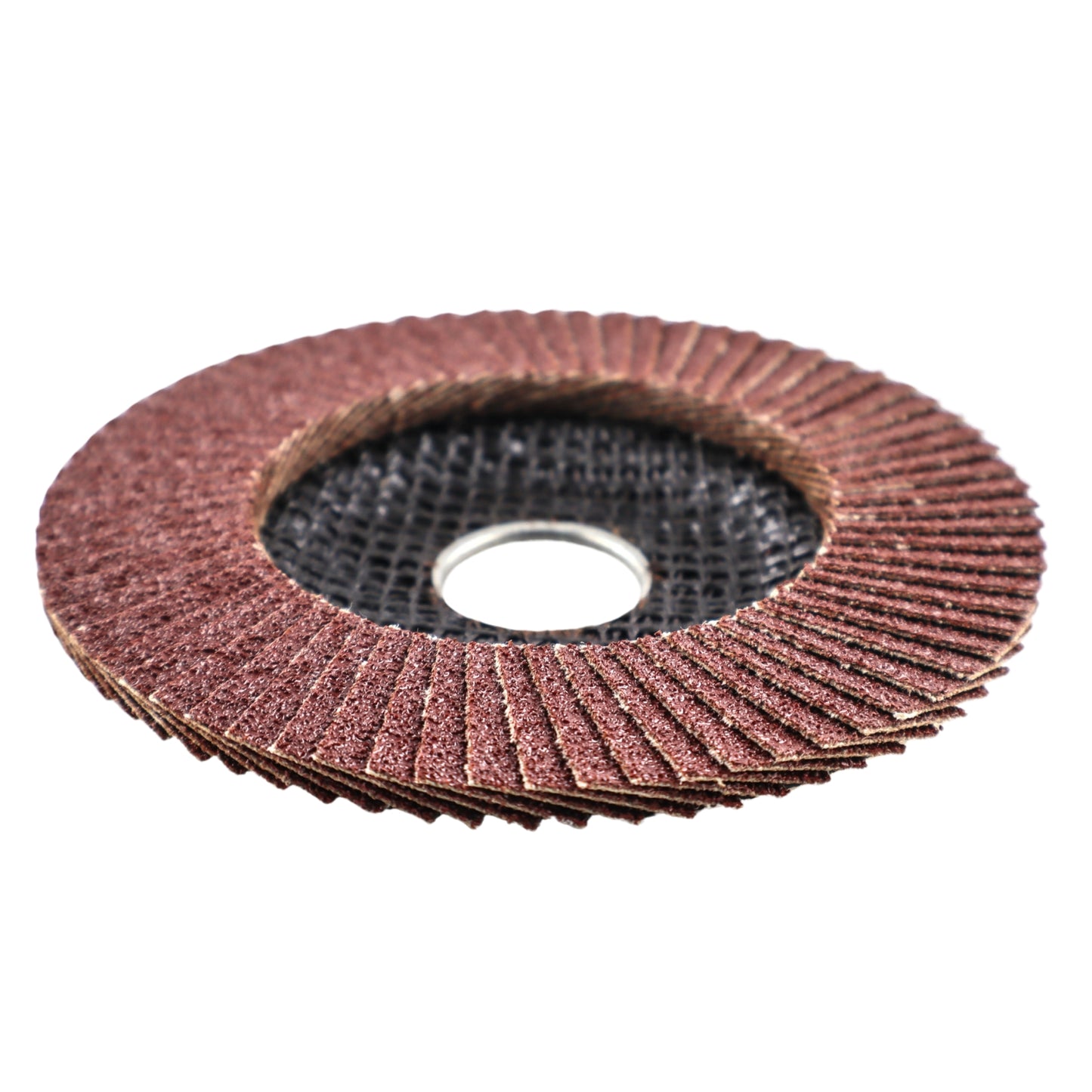 Premium Aluminum Oxide Flap Disc 4-1/2"x7/8" Type 27, 80 Grit - 10 Pack